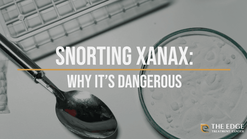 The Dangers of Snorting Xanax