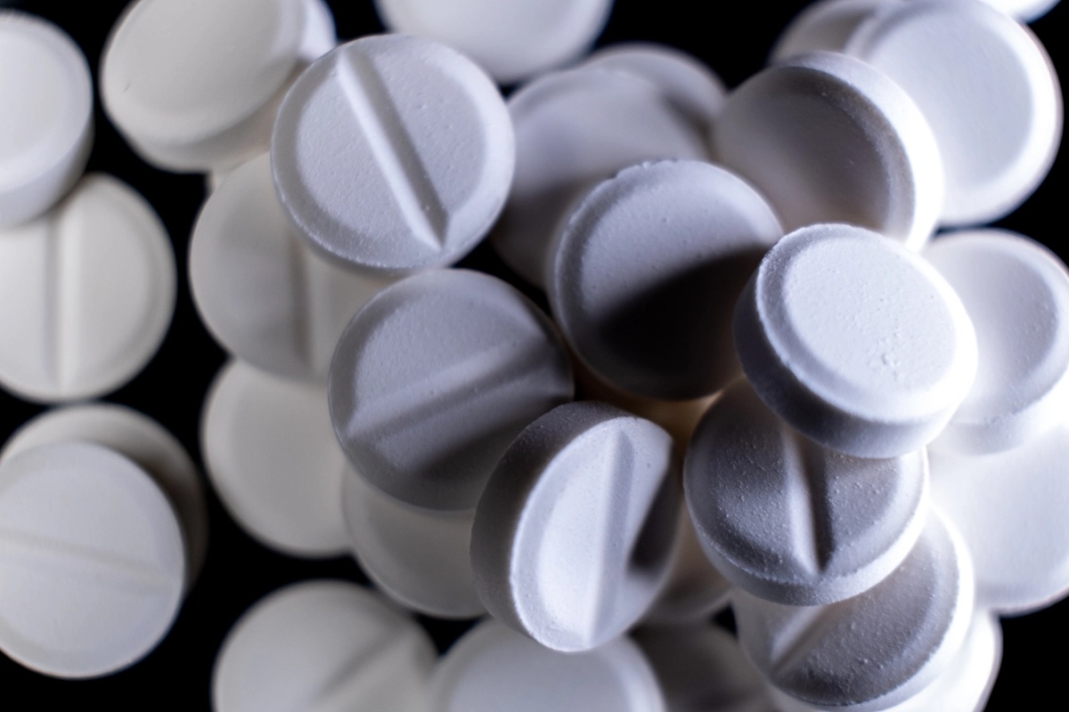 Xanax Addiction: Close up shot of multiple white pills