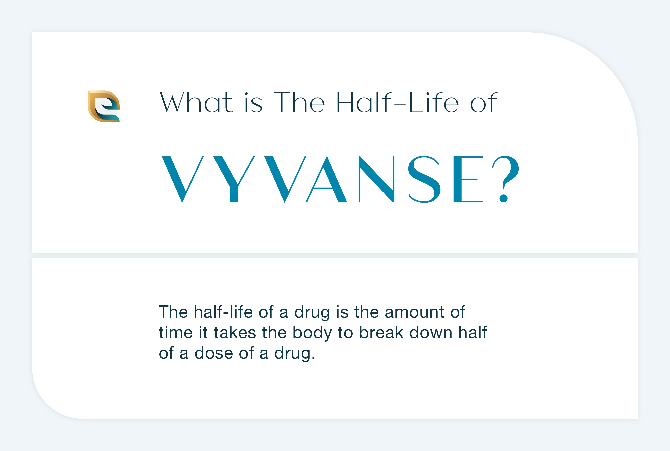 What Is The Half Life Of Vyvanse? This image describes the half life of Vyvanse