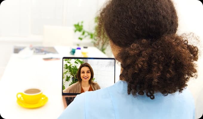 Telehealth session for addiction recovery — Laguna Beach residents can access care online from anywhere.