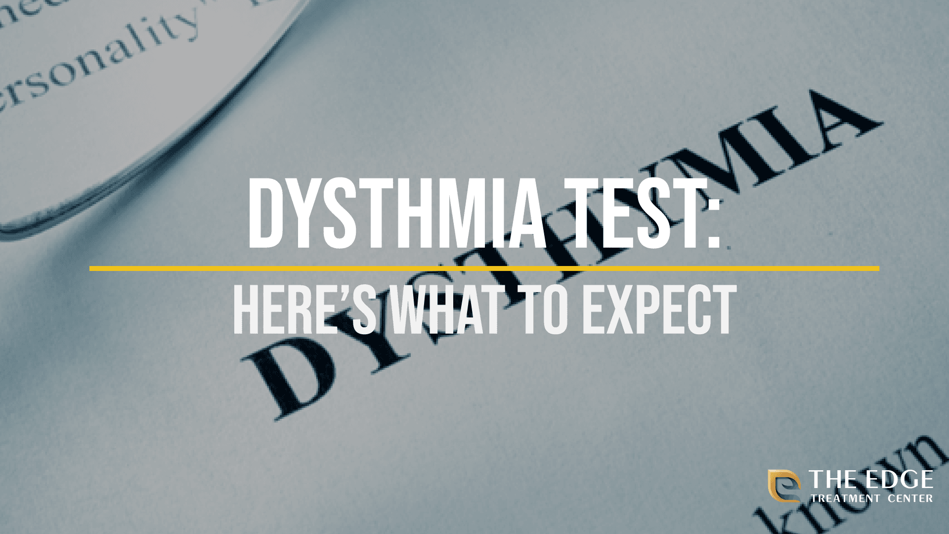 What is a Dysthymia Test?